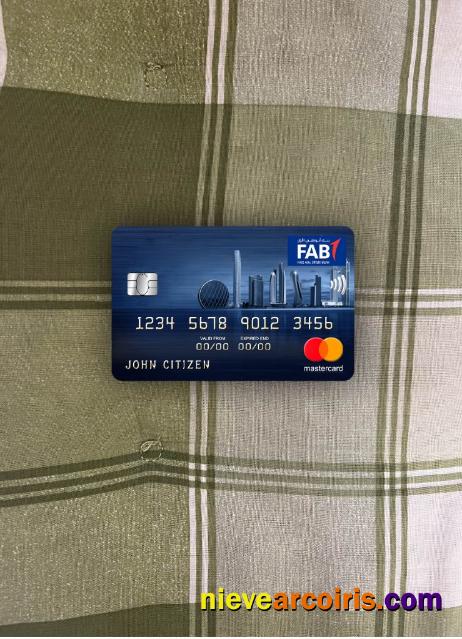 UAE First Abu Dhabi bank mastercard photolook